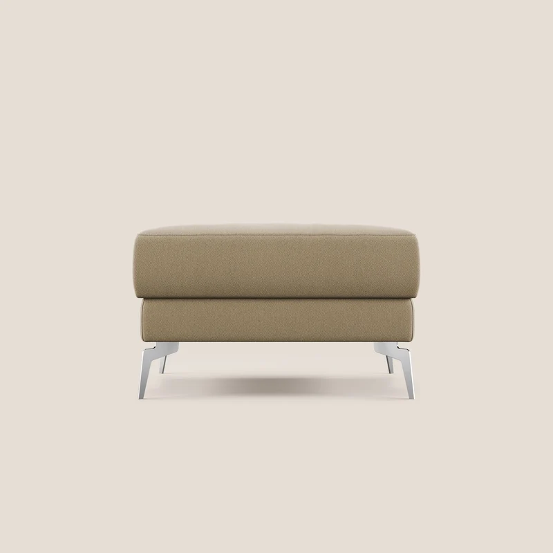 Star Pouf avec pieds hauts en tissu détachable T05 beige