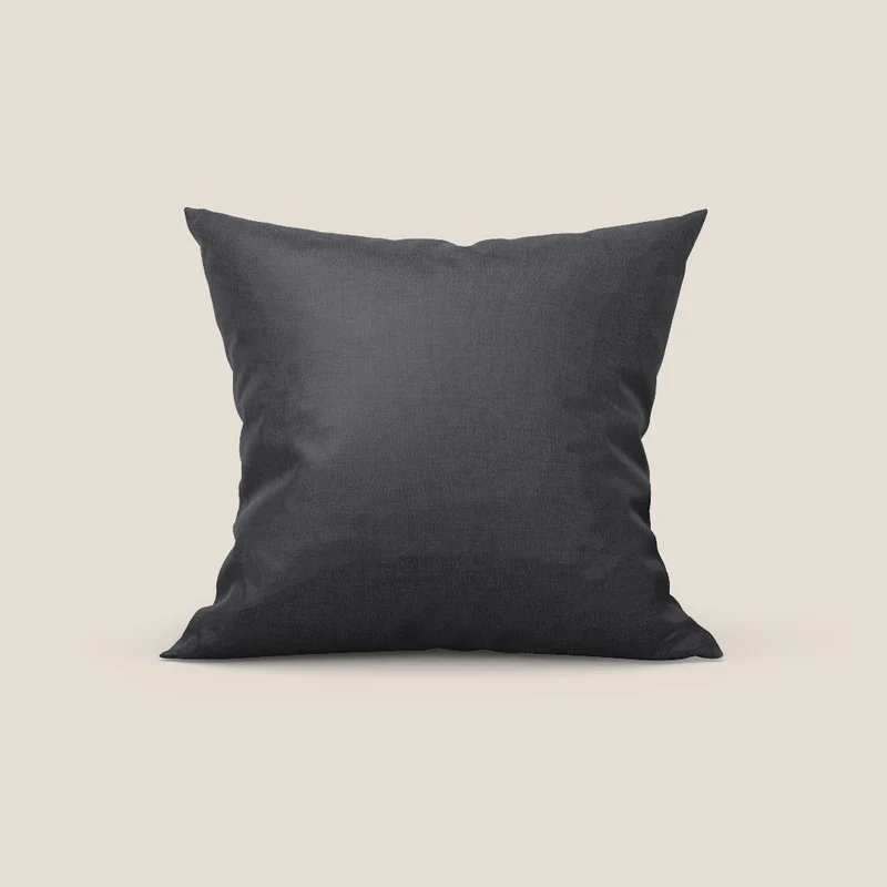 Coussin Aspen disponible en plusieurs couleurs, dans un tissu élégant, doux et lavable T17 anthracite