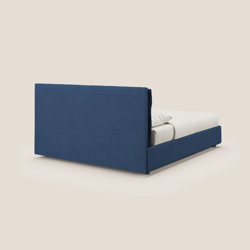 Travis lit coffre avec coussins capitonnés amovibles en tissu imperméable T02 bleu