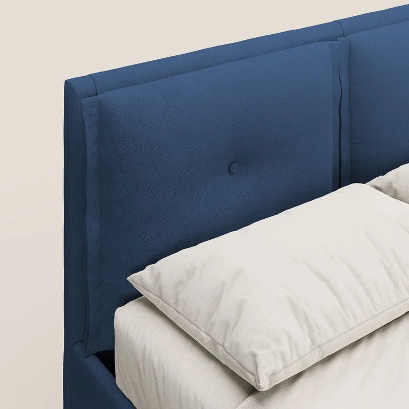 Travis lit coffre avec coussins capitonnés amovibles en tissu imperméable T02 bleu