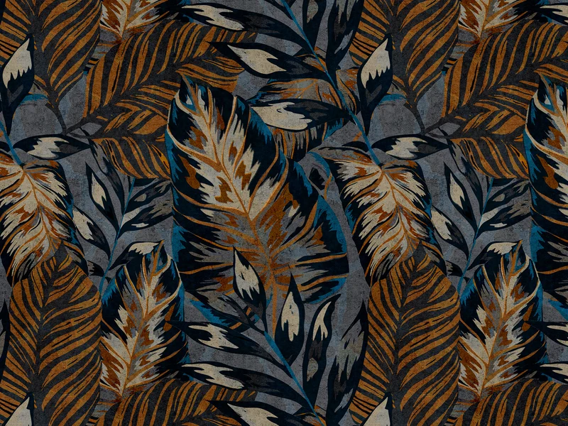 Forest coussins collection en velours imperméable bleu