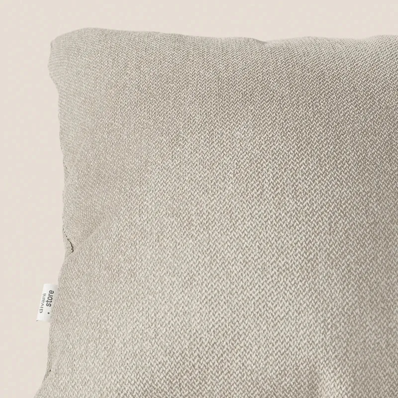Sogno coussins carrés en tissu doux imperméable détachable T05 crème