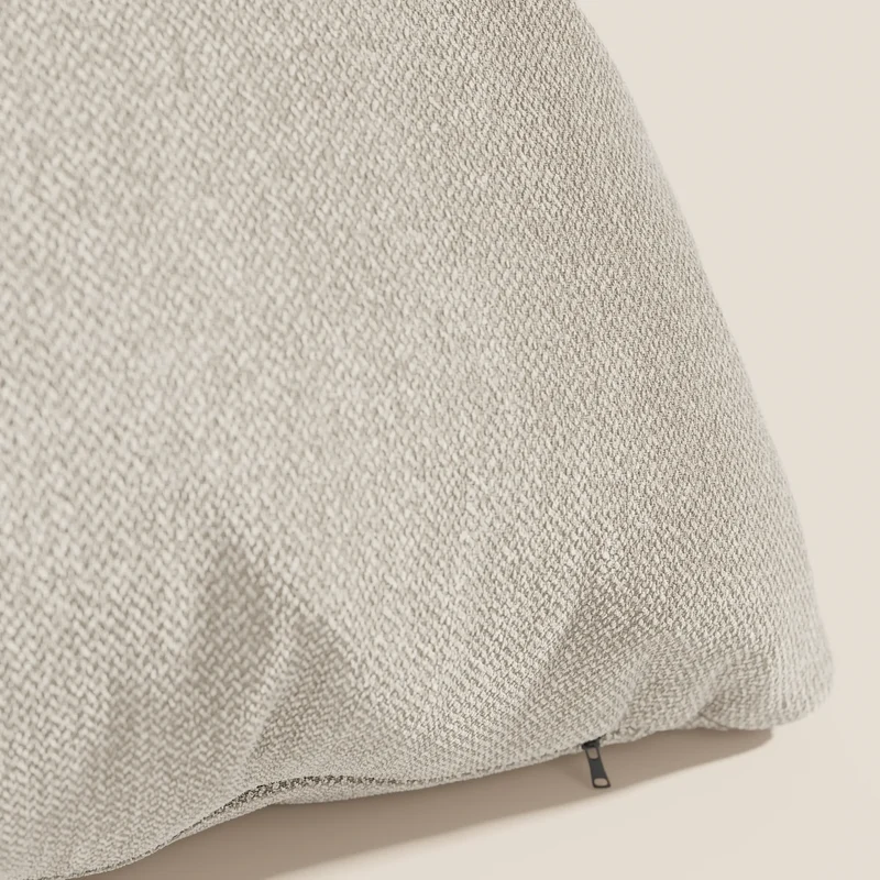 Sogno coussins carrés en tissu doux imperméable détachable T05 crème