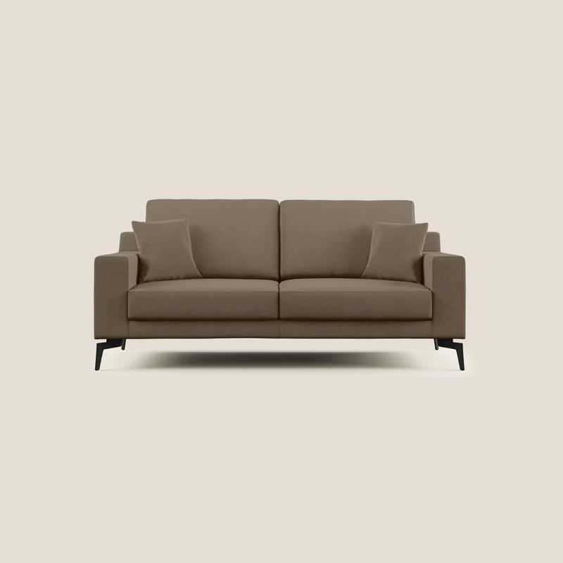 Prestige canapé moderne en microfibre détachable T11 marron