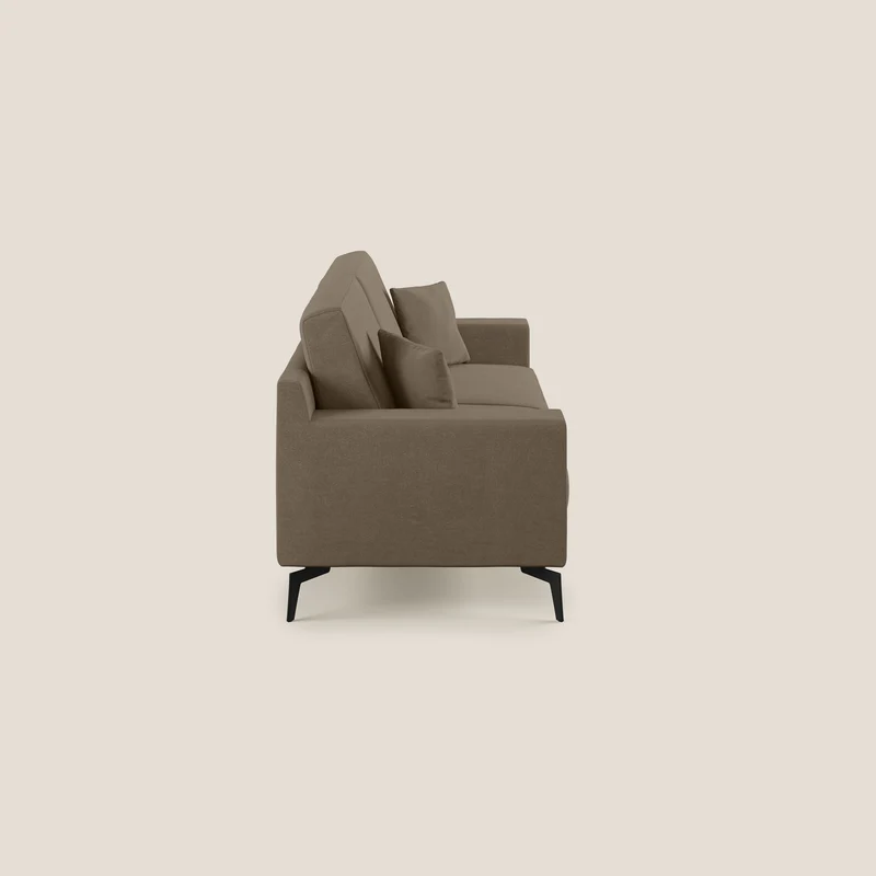 Prestige canapé moderne en microfibre détachable T11 marron