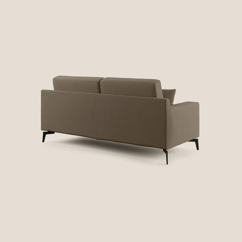 Prestige canapé moderne en microfibre détachable T11 marron