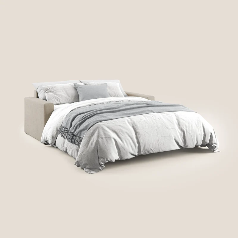 Best canapé-lit deux places en tissu imperméable T02 beige