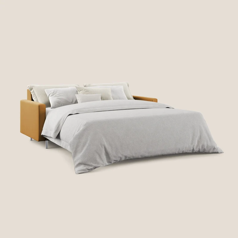 Andromeda canapé-lit double en velours doux imperméable T01 or