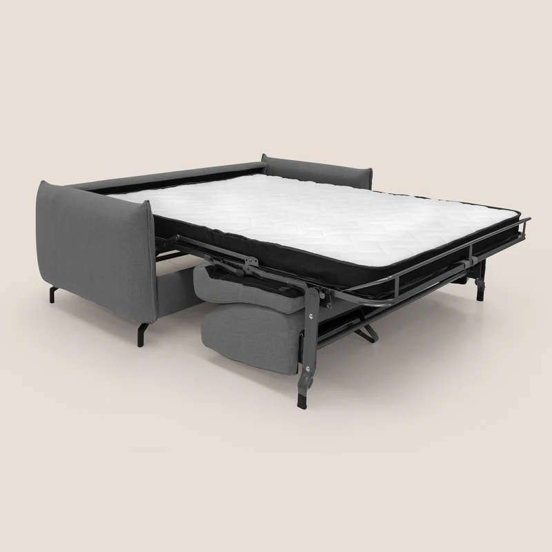 Scarlet canapé convertible en tissu mixte coton imperméable T19 anthracite