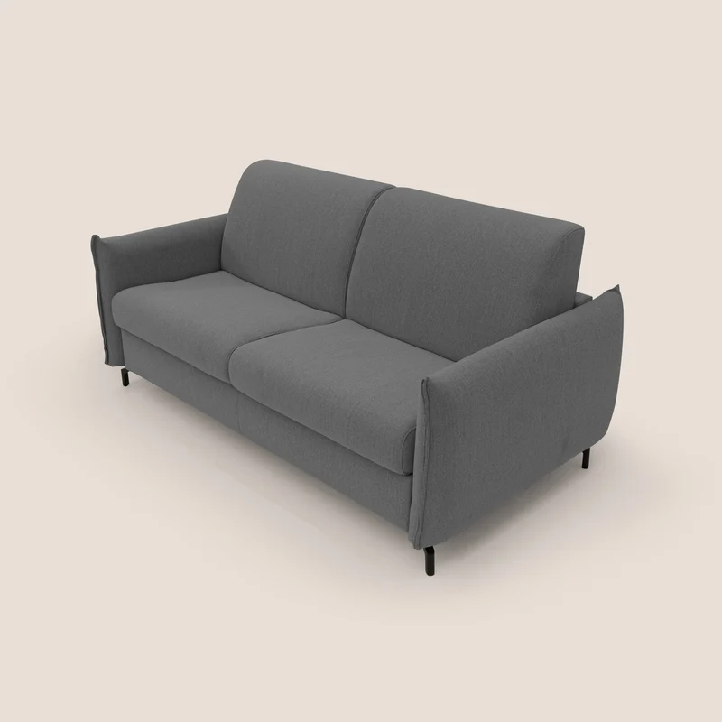 Scarlet canapé convertible en tissu mixte coton imperméable T19 anthracite
