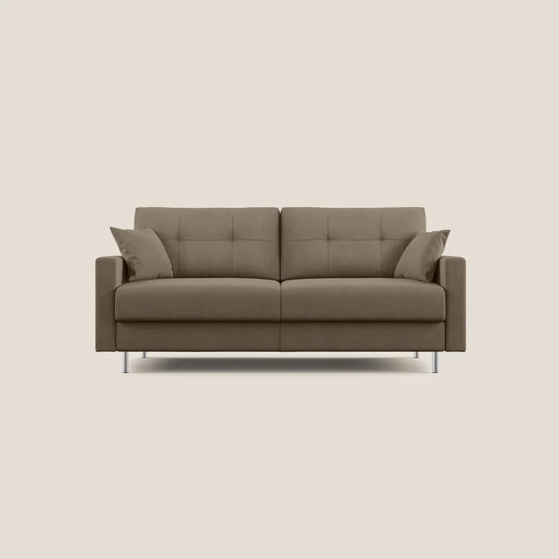 Megan canapé convertible en microfibre détachable T11 marron