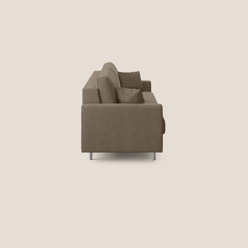 Megan canapé convertible en microfibre détachable T11 marron