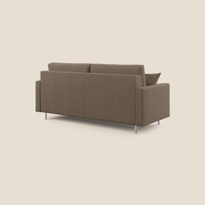 Megan canapé convertible en microfibre détachable T11 marron