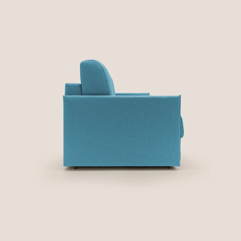 Evans Canapé convertible en tissu imperméable T13 bleu clair