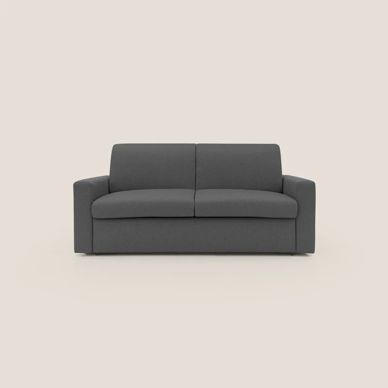 Kansas Canapé lit convertible h20 cm en tissu imperméable T13 anthracite
