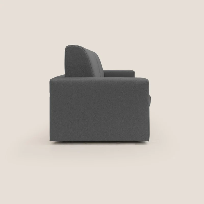 Kansas Canapé lit convertible h20 cm en tissu imperméable T13 anthracite