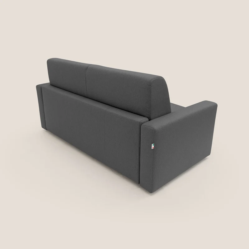 Kansas Canapé lit convertible h20 cm en tissu imperméable T13 anthracite