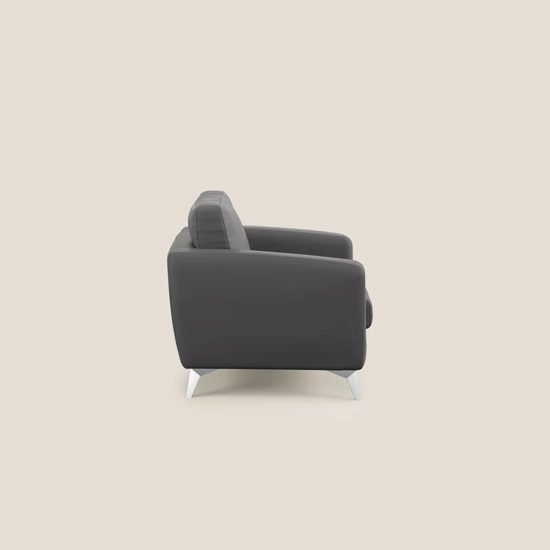 Orione fauteuil en simili cuir imperméable T04 anthracite
