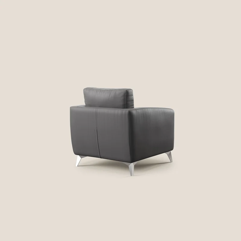Orione fauteuil en simili cuir imperméable T04 anthracite