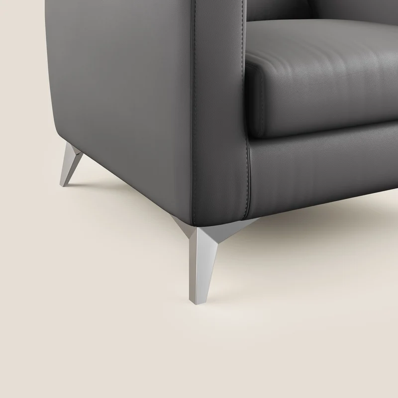 Orione fauteuil en simili cuir imperméable T04 anthracite