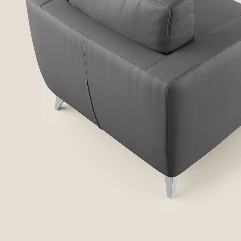 Orione fauteuil en simili cuir imperméable T04 anthracite