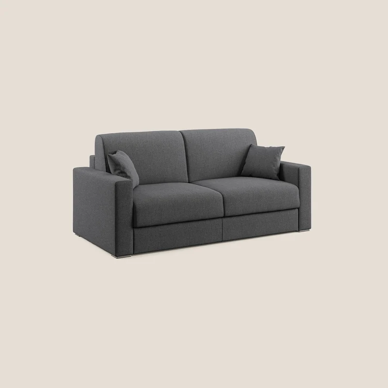 Best Canapé-lit double en tissu détachable QuickClean T08 anthracite