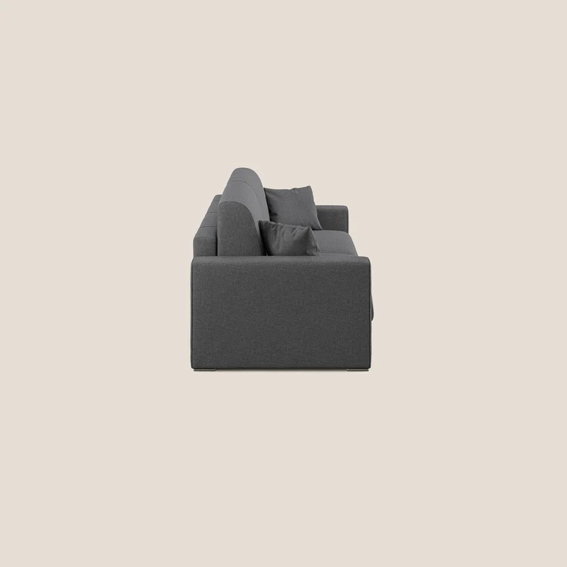 Best Canapé-lit double en tissu détachable QuickClean T08 anthracite