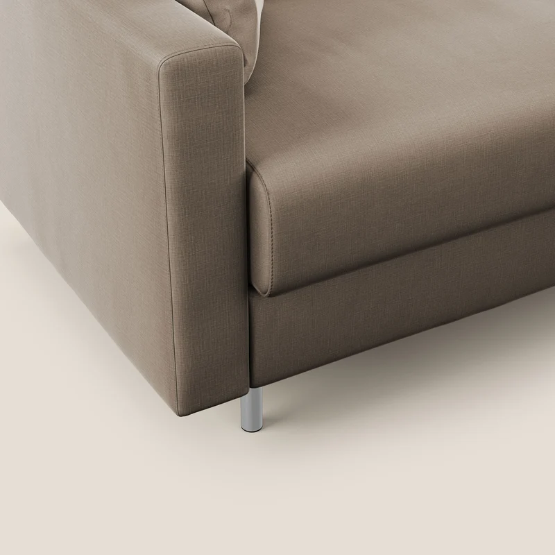 Andromeda canapé convertible en velours doux imperméable T01 marron