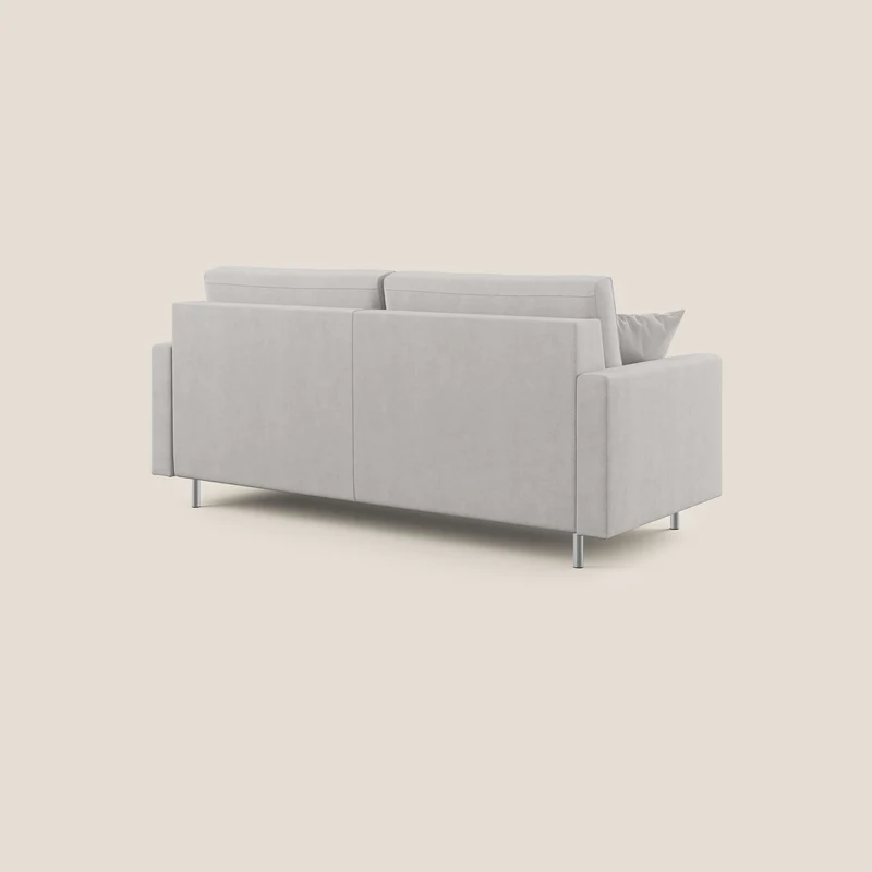 Megan canapé convertible en microfibre détachable T11 gris clair