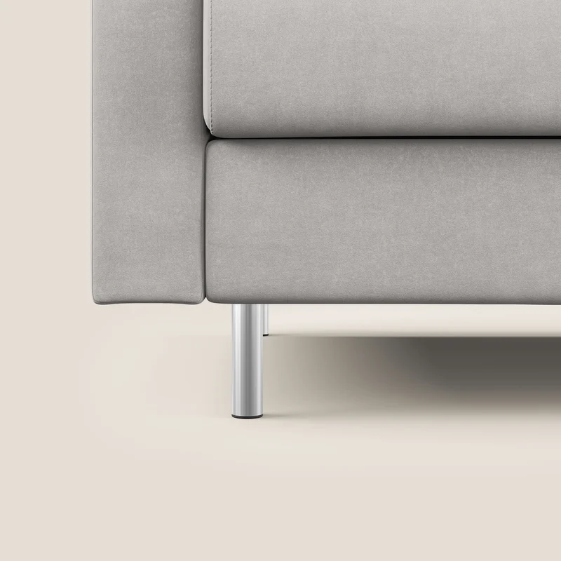 Megan canapé convertible en microfibre détachable T11 gris clair