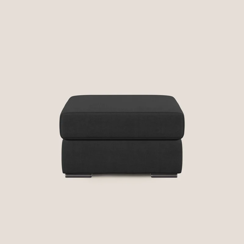 Sun pouf coffre en tissu imperméable T02 noir