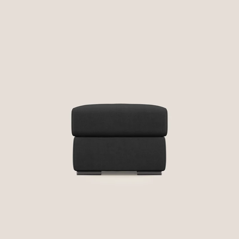 Sun pouf coffre en tissu imperméable T02 noir