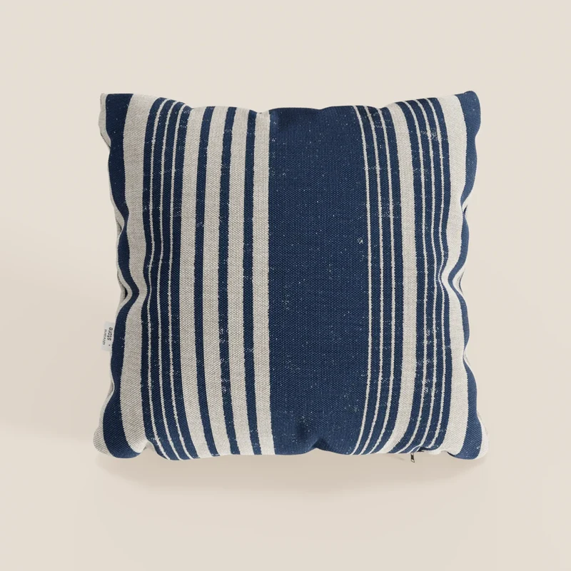 LYNE-STYLE Coussins à motifs rayés en tissu imperméable disponible en 2 couleurs beige