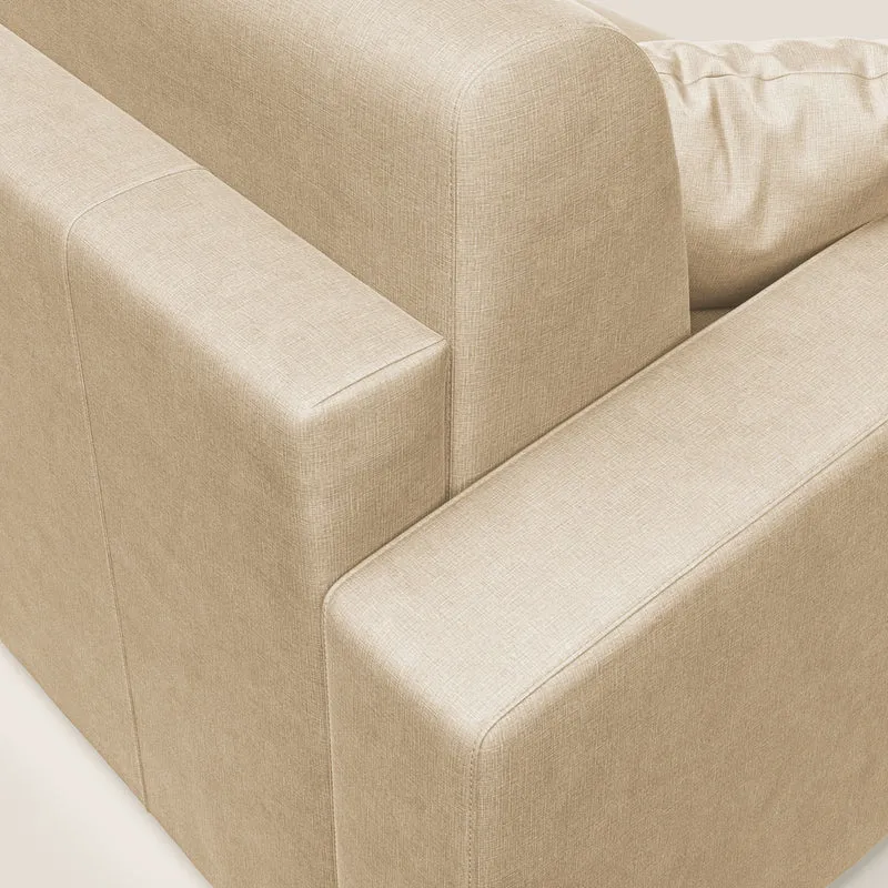 Lebron Canapé-lit double en velours doux T01 beige