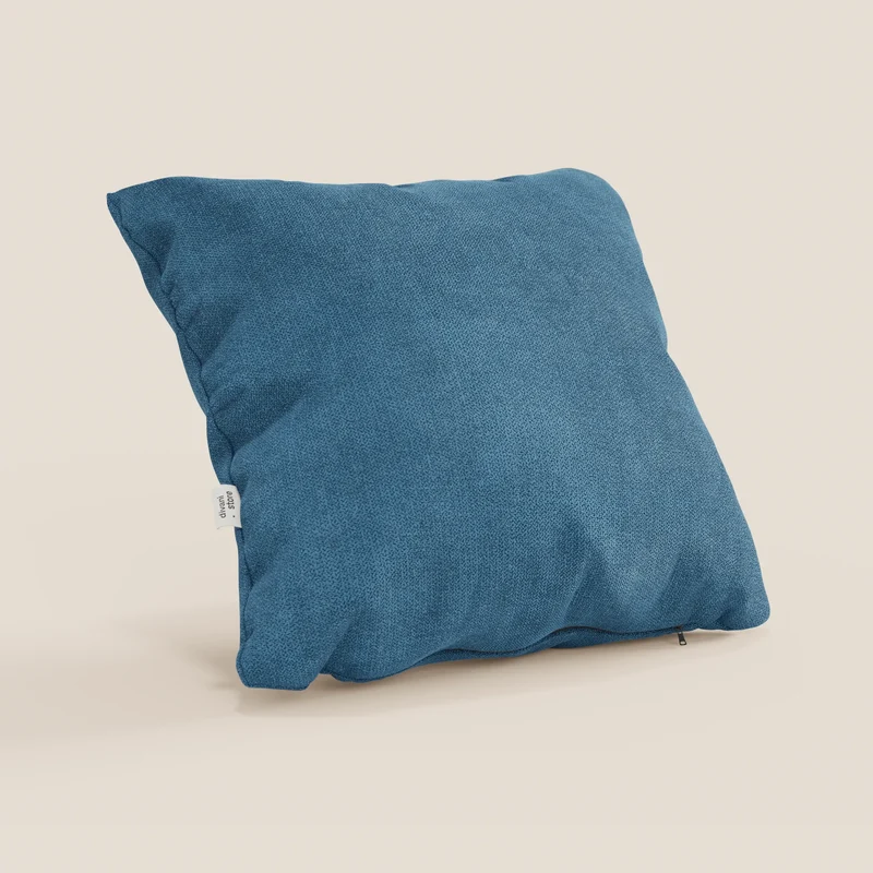 Destiny coussins carrés en tissu doux imperméable T02 bleu clair