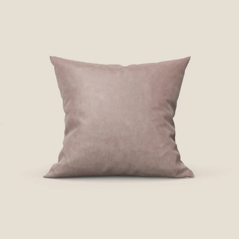 Rotterdam coussin disponible en plusieurs couleurs, en microfibre effet velours satiné imperméable T09 rose