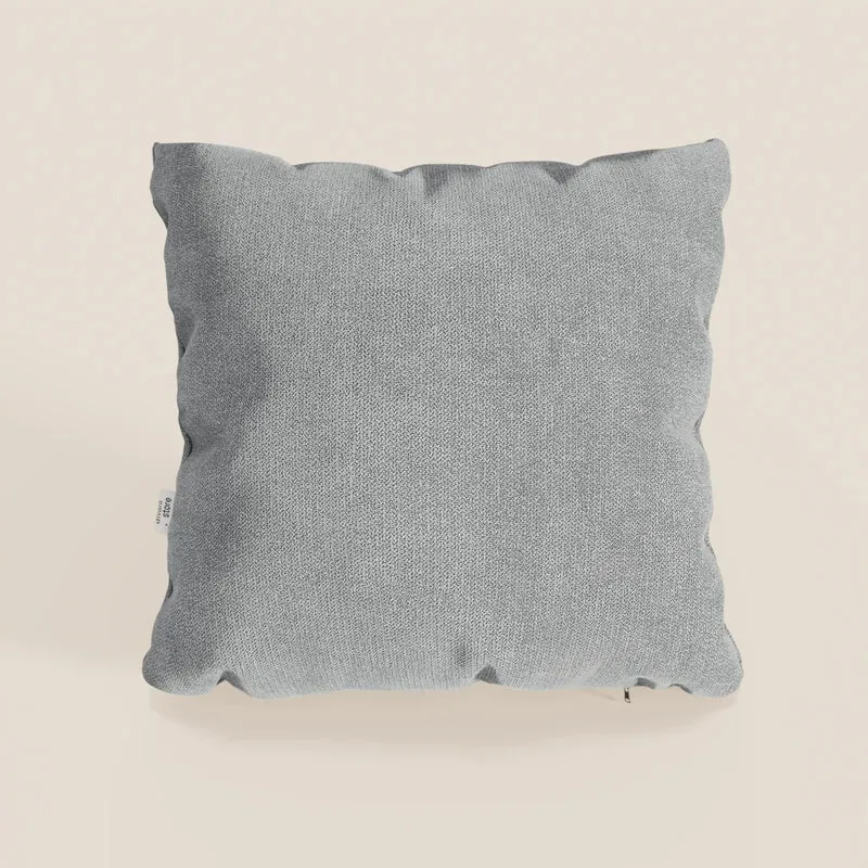 Destiny coussins carrés en tissu doux imperméable T02 gris clair