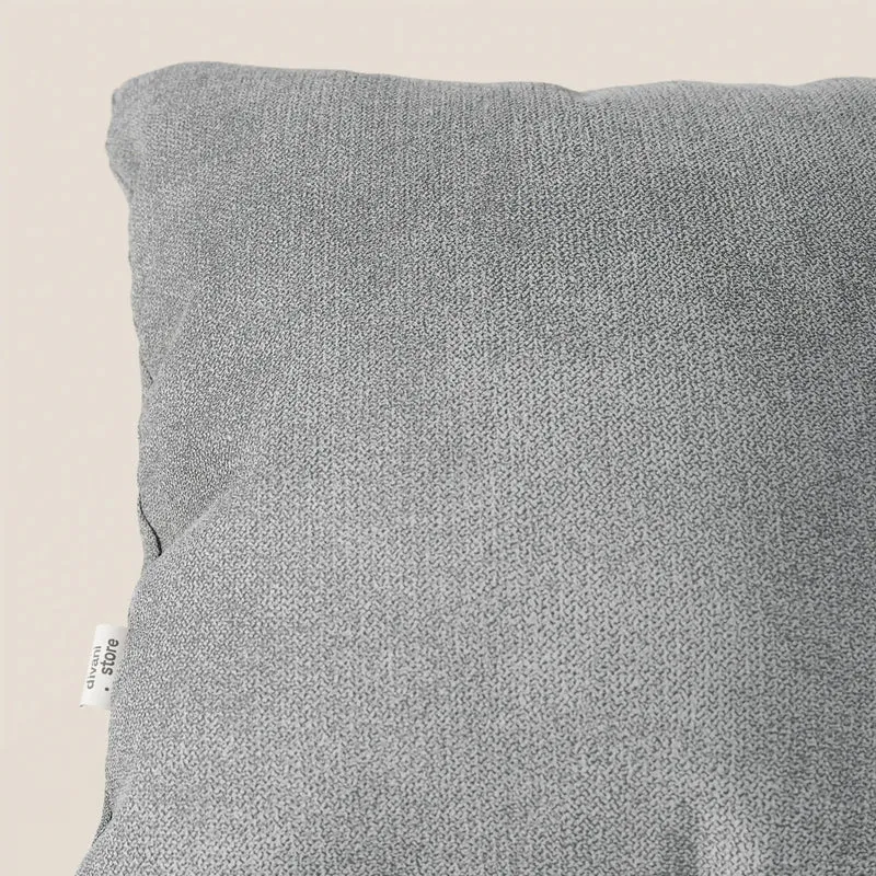 Destiny coussins carrés en tissu doux imperméable T02 gris clair