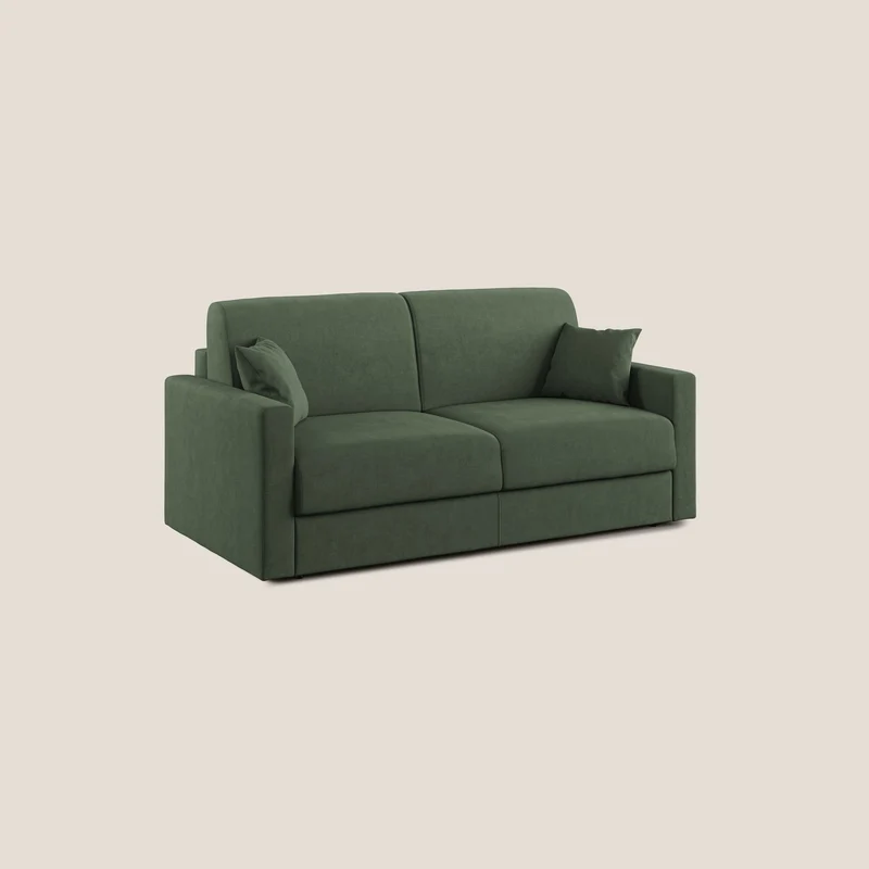 Chris canapé convertible en microfibre détachable T11 vert
