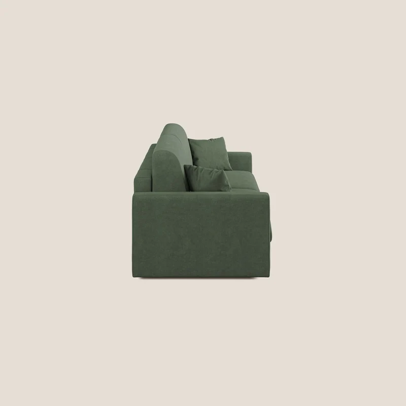 Chris canapé convertible en microfibre détachable T11 vert