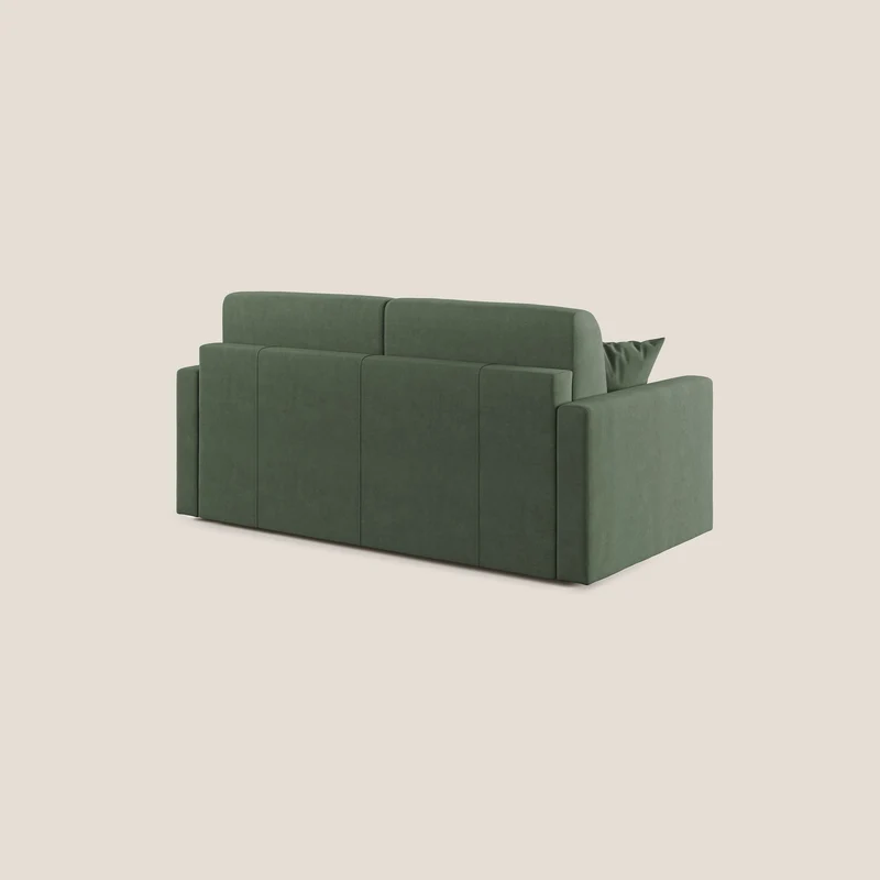 Chris canapé convertible en microfibre détachable T11 vert