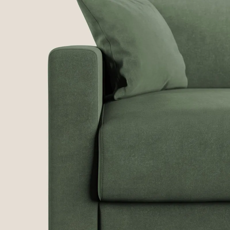 Chris canapé convertible en microfibre détachable T11 vert