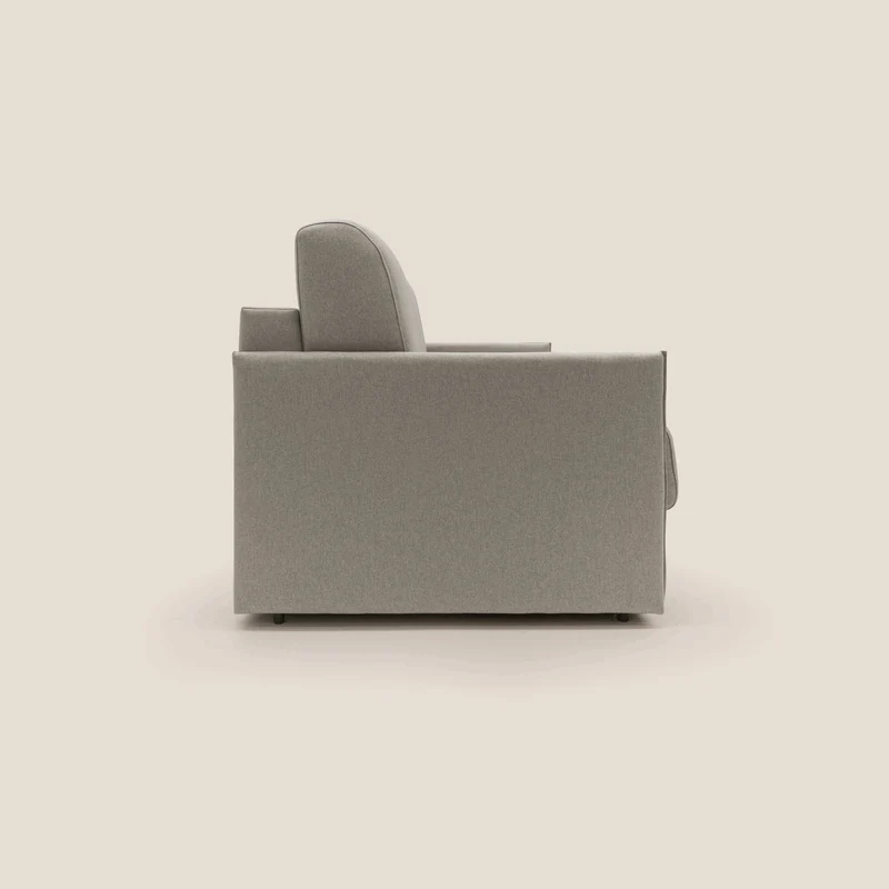 Evans Canapé convertible en tissu imperméable T13 Taupe tortora