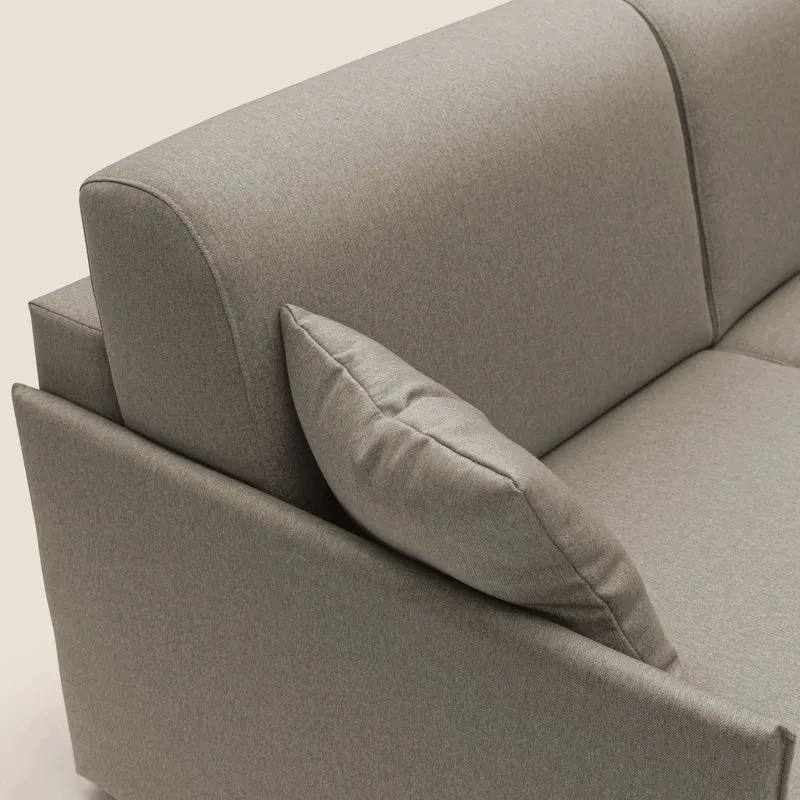 Evans Canapé convertible en tissu imperméable T13 Taupe tortora