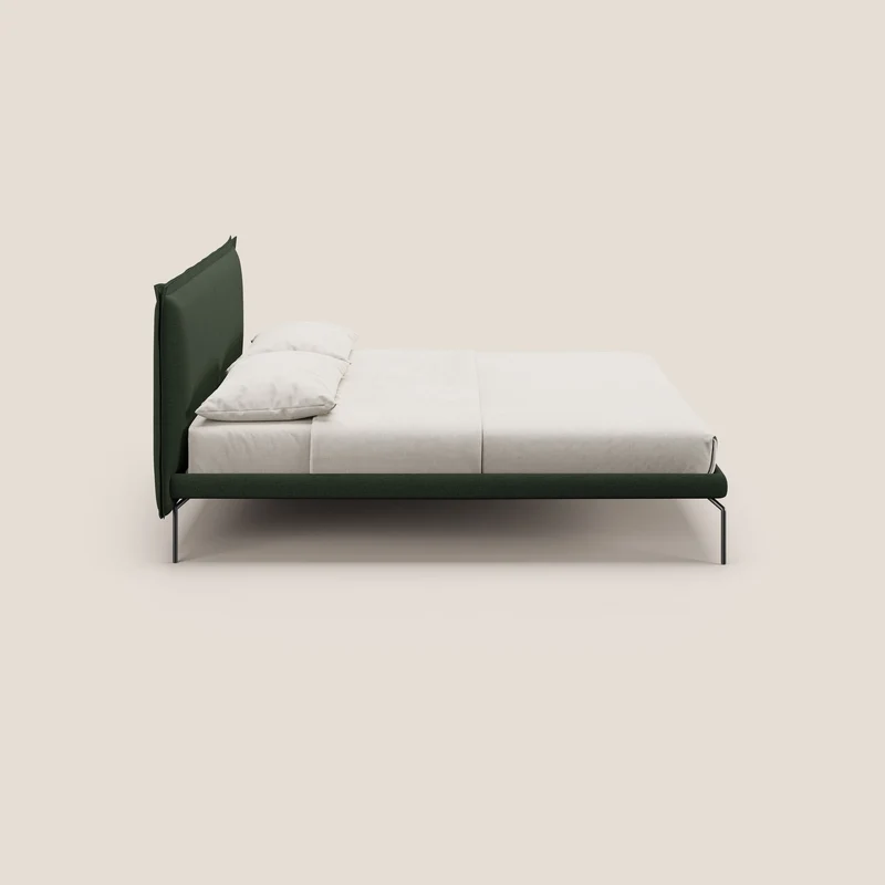 Eric lit rembourré au design minimaliste en tissu imperméable T14 vert