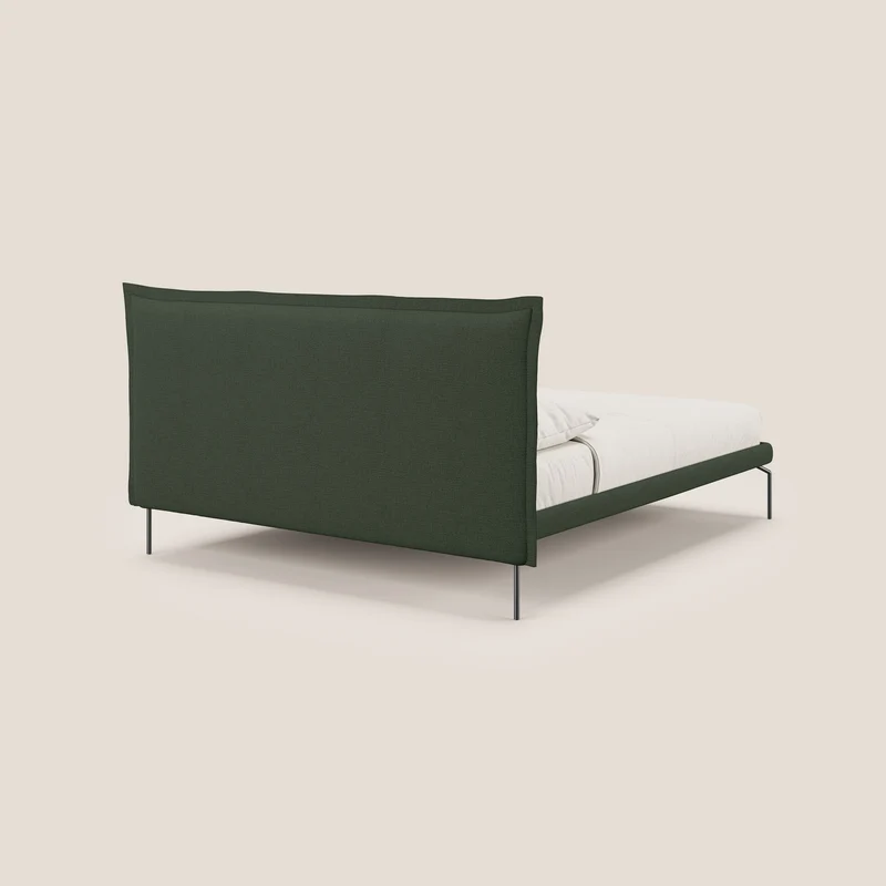 Eric lit rembourré au design minimaliste en tissu imperméable T14 vert