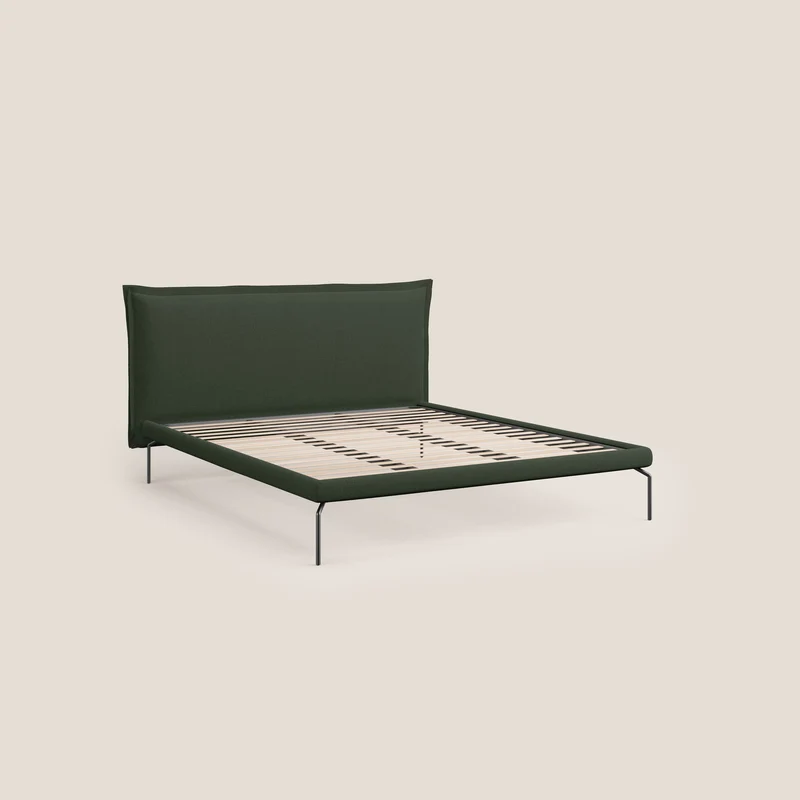 Eric lit rembourré au design minimaliste en tissu imperméable T14 vert