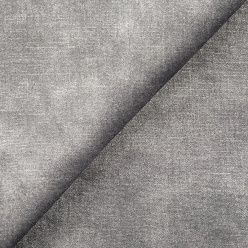 Arthur canapé d'angle moderne en velours doux imperméable T01 gris