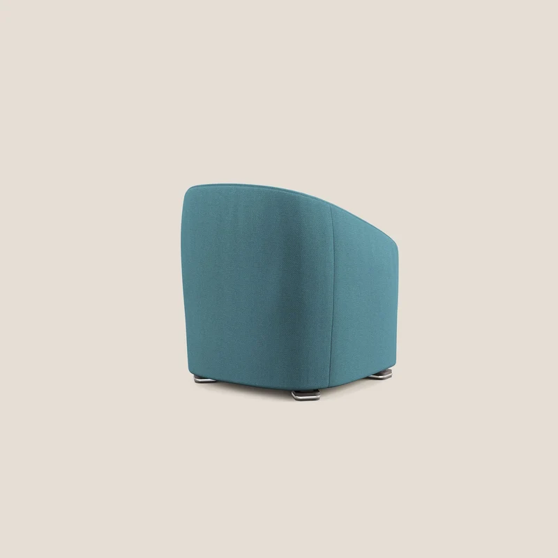 Cloe Fauteuil en tissu détachable à l'eau QuickClean T08 bleu clair