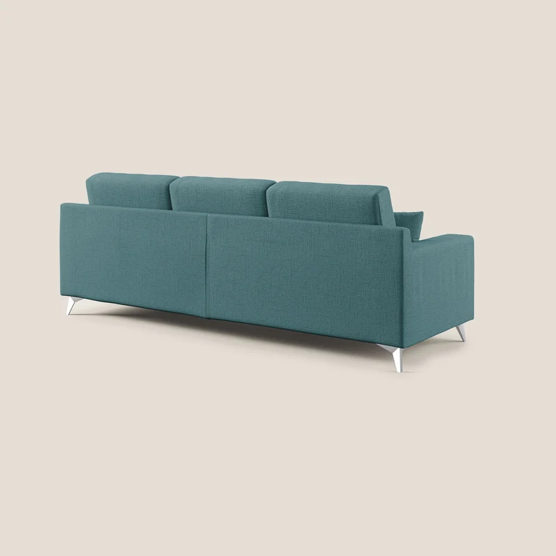Michael Canapé d'angle REVERSIBLE en tissu imperméable T03 bleu clair